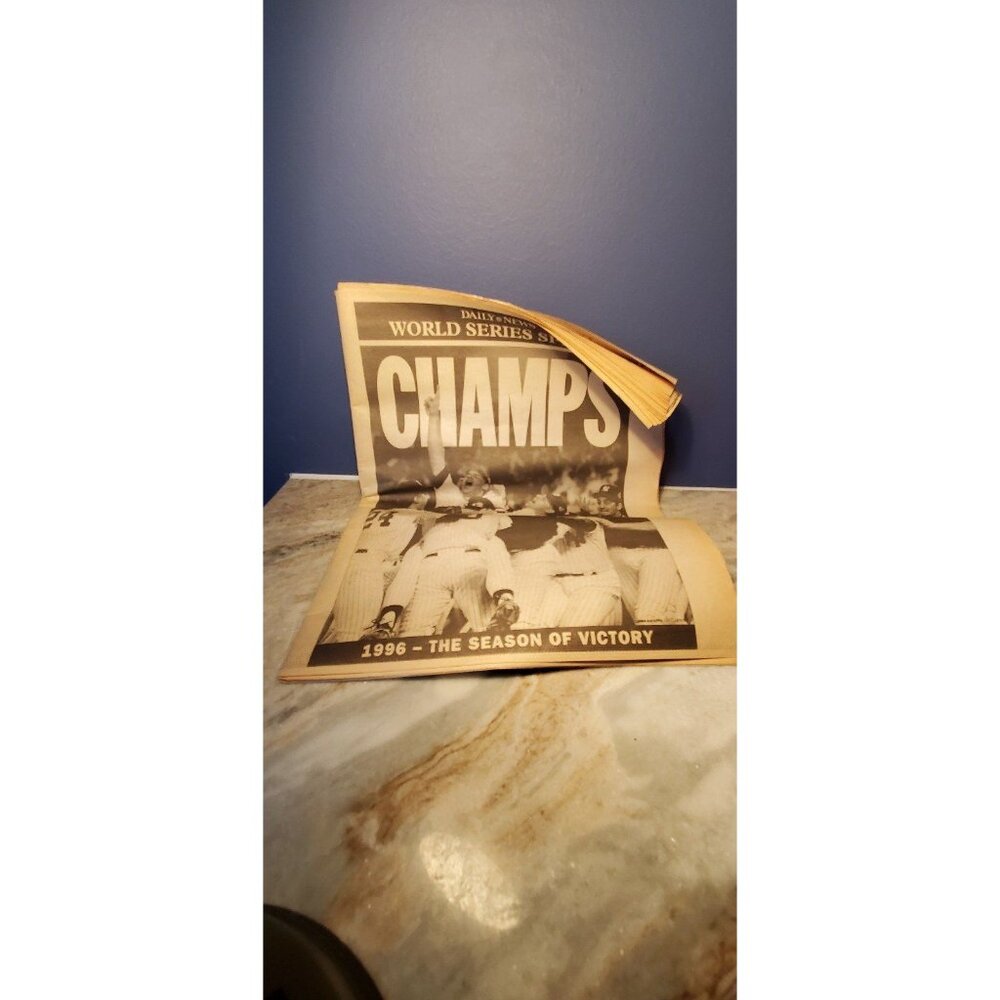 Daily News 1996 World Series Champions New York Yankees Newspaper Clipping